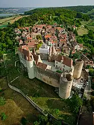 Vue aérienne de Chateauneuf