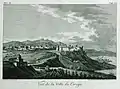 Vue de la ville de Cerigo (Îles Ioniennes, Grèce) - 1800