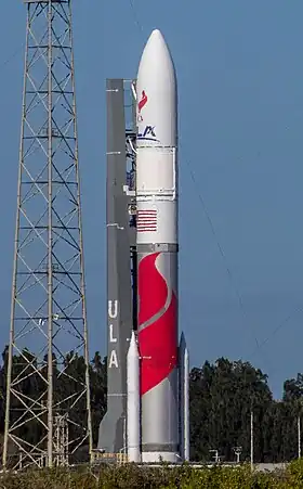 Le lanceur Vulcan peu avant son premier vol