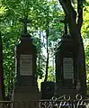 Tombe de Theodor Einem et de son épouse, fondateur de l'usine moscovite de chocolat Einem, devenue la fameuse usine Krassny Oktiabr (Octobre rouge)