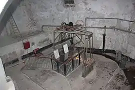 Le puits, bastion Saint-André.Diamètre : 5,85 m,profondeur : 62 m.