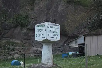Borne Michelin.