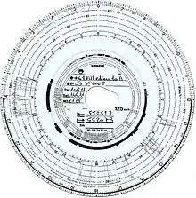 Disque de chronotachygraphe clôturé, bien qu'il manque le total kilométrique.