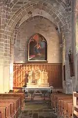 Autel de la chapelle du rosaire.