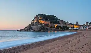 Le Castillo de Tosa de Mar (es). Octobre 2019.