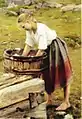 By the wash basin, 1892.