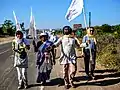 Marche sur la route