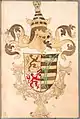 Armoiries de Sophie dans l'armorial de la confrérie de Juliers-Berg de l'ordre de Saint-Hubert vers 1480.