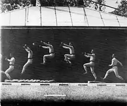 Étienne-Jules Marey, étude d'un saut en longueur (1886).