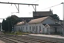 Ancien bâtiment voyageurs du XIXe&nbsp;siècle,désormais démoli.