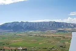 Vue des monts Wellsville dans la chaîne Wasatch bordant la vallée Cache au sud-ouest.