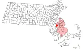 Localisation de West Bridgewater