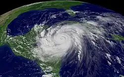 Ouragan Wilma, le 15 octobre 2005 à 19 h 15 UTC.