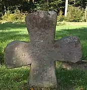 Croix de pierre à Wippershain (Hesse).