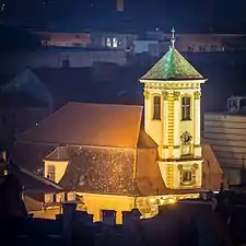 L'église du Diecezja wrocławska (Kościół Ewangelicko-Augsburski w RP)&nbsp;(pl) à Wroclaw. Mars 2014.