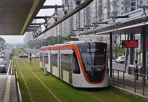 Rame de la ligne T1 du réseau Auto-city