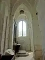 2e&nbsp;travée, vue vers le sud.