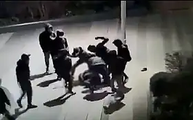 Image de vidéosurveillance de l'agression.