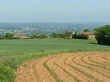 Argile rouge à silex à Yvrac-et-Malleyrand.