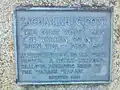 Plaque de la tombe de Zachariah Cicott au cimetière d'Independence