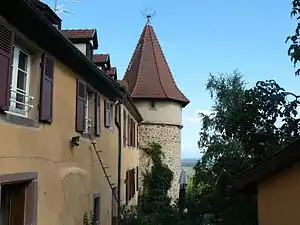 Tour d'angle Sud-Est du mur d'enceinte,.