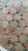 Zellige en forme de pavé utilisé au palais