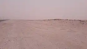 Zone sommitale, depuis la route longeant la frontière saoudienne.