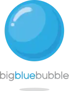 logo de Big Blue Bubble