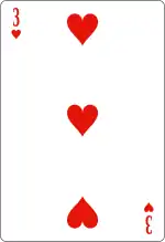 Trois de cœur