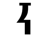 Graphie angulaire de la lettre Kako.