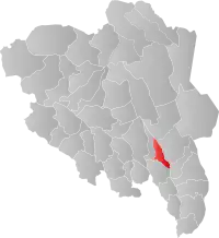 Localisation de Løten