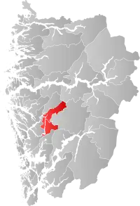 Localisation de Vaksdal