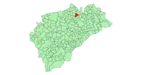 Localisation de Castro de Fuentidueña