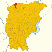 Localisation de Mezzoldo