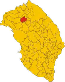 Localisation de Carmiano
