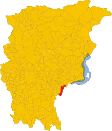 Localisation de Castelli Calepio