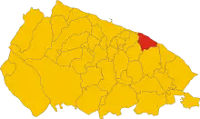Localisation de Mola di Bari