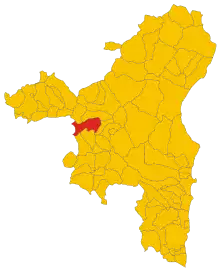 Localisation de Olzai