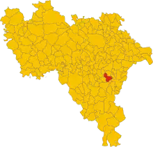 Localisation de Pietra de' Giorgi