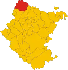 Localisation de Pratovecchio-Stia