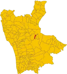 Localisation de San Cosmo Albanese