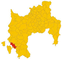 Localisation de San Giovanni Suergiu