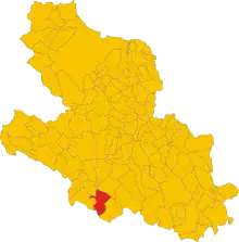 Localisation de San Vincenzo Valle Roveto