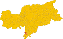 Localisation de Termeno sulla Strada del Vino