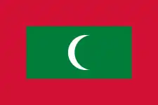 drapeau des Maldives