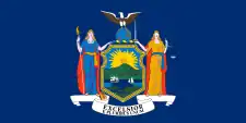 Le drapeau de l'État de New York.