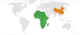 Chine et :Modèle:Country data Afrique