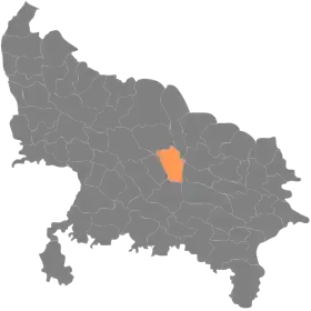 Localisation de District de Barabankiबाराबंकी ज़िला
