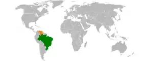 Brésil et Venezuela