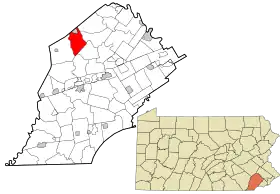 Localisation de West Nantmeal Township
